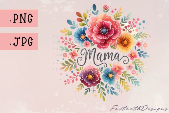 Download Colorful Flower Mama Vibrant PNG JPG - Png Collection