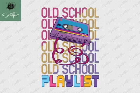 Download Old School Playlist Cassette Retro PNG - Png Collection