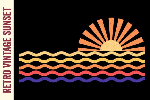 Download Retro Sunset Vintage Graphics Summer SVG - Vintage Collection