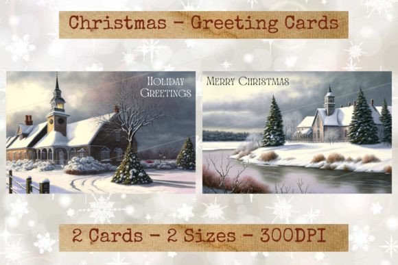 Download Vintage Holiday Season Greeting Cards 03 - Vintage Collection