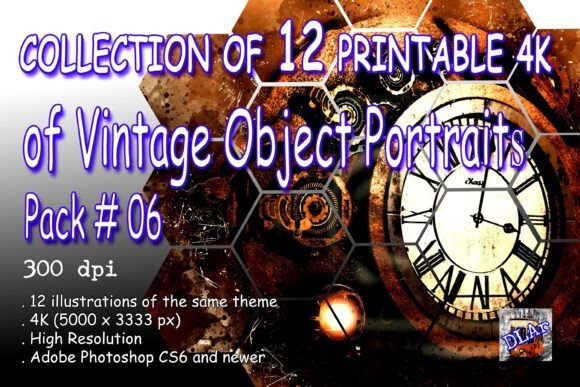 Download VINTAGE OBJECTS - Pack of 12 Printables - Vintage Collection