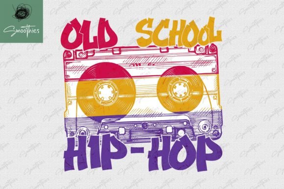 Download Old School Hip Hop 80s 90s Cassette PNG - Png Collection