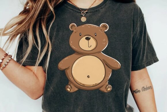 Download Cute Brown Teddy Bear Illustration Cartoon Character Clipart for Nursery Decor Png - Png Collection