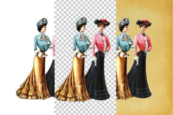 Download Vintage French Fashion Wall Art Print - Vintage Collection