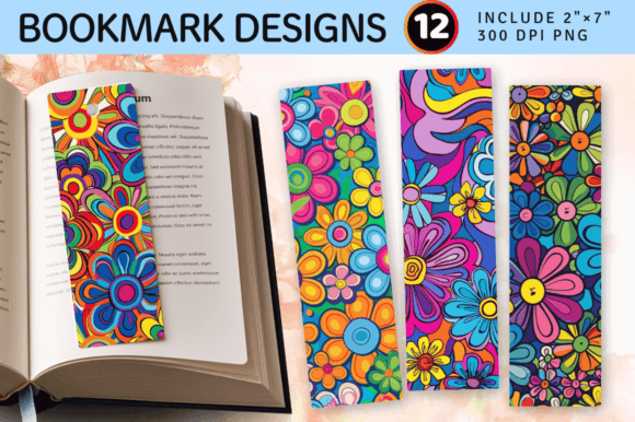 Download Rainbow Hippie Flowers PNG Bookmark Desi - Png Collection