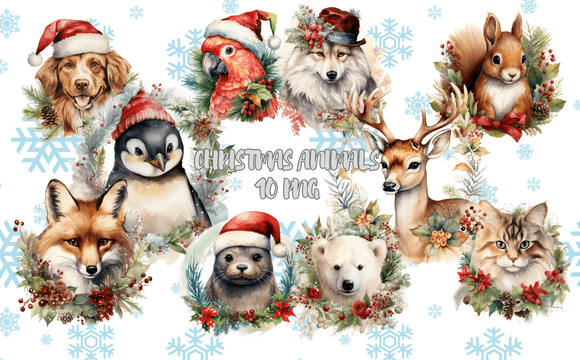 Download Christmas Animals Sublimations - Sublimations Collection