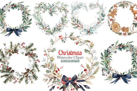 Download Watercolor Christmas Frame PNG Clipart - Png Collection