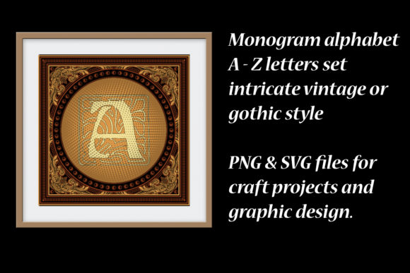 Download Monogram Alphabet Vintage Graphics - Vintage Collection