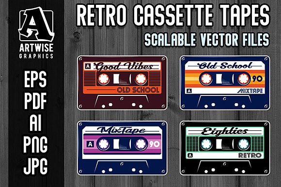 Download Retro Vintage Cassette Tapes - Vintage Collection