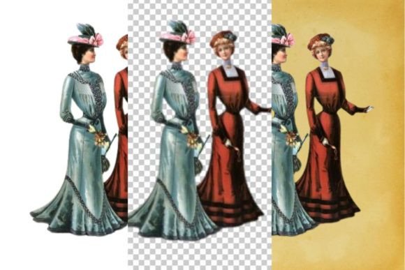 Download Vintage French Fashion Wall Art Print - Vintage Collection