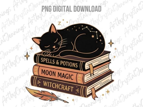 Download Celestial Black Cat Book PNG - Png Collection