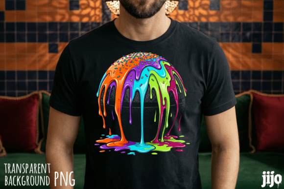 Download Rainbow Dripping Sprinkles Vibrant PNG - Png Collection