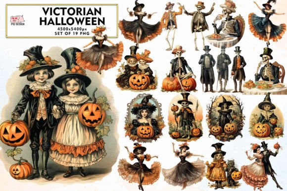 Download Vintage Victorian Halloween Sublimation - Vintage Collection