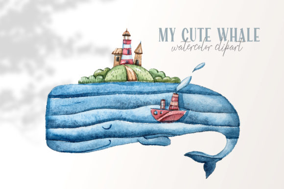 Download Watercolor Whale Clipart-png File - Png Collection