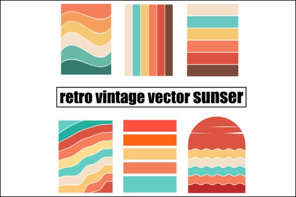Download Retro Vintage Vector Sunset - Vintage Collection