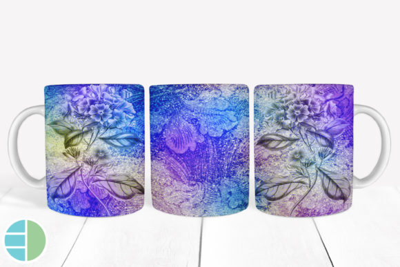 Download Mug Sublimation Vintage Flower Designs - Vintage Collection