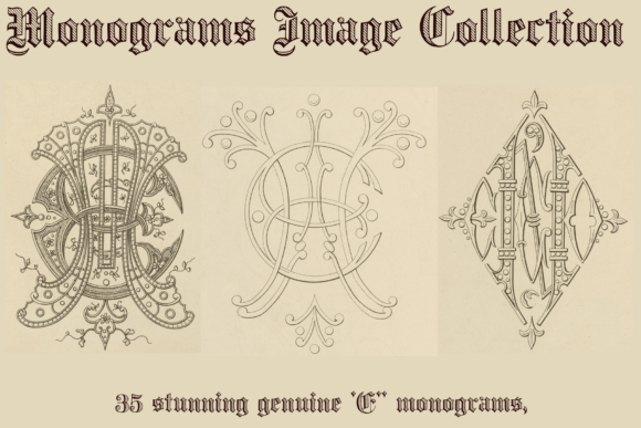Download Monocracy Vintage Monograms E - Vintage Collection
