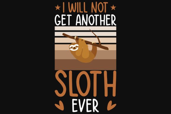 Download Sloth Vintage Graphics Tshirt Design - Vintage Collection