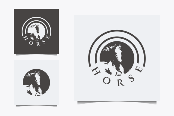 Download Horse Logo Design with Vintage Graphics - Vintage Collection