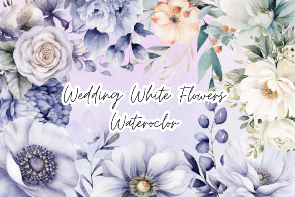 Download Wedding White Watercolor Clipart PNG - Png Collection
