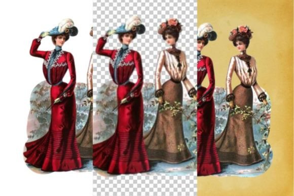 Download Vintage French Fashion Wall Art Print - Vintage Collection