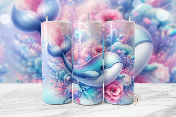 Download Pastel Whale Tumbler Sublimation PNG - Png Collection