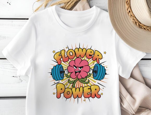 Download Flower Power Png, Retro Floral Design - Png Collection
