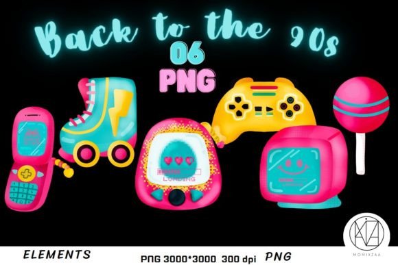 Download Retro Elements of 90's Vintage - Vintage Collection