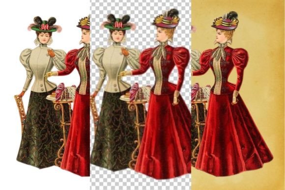 Download Vintage French Fashion Wall Art Print - Vintage Collection
