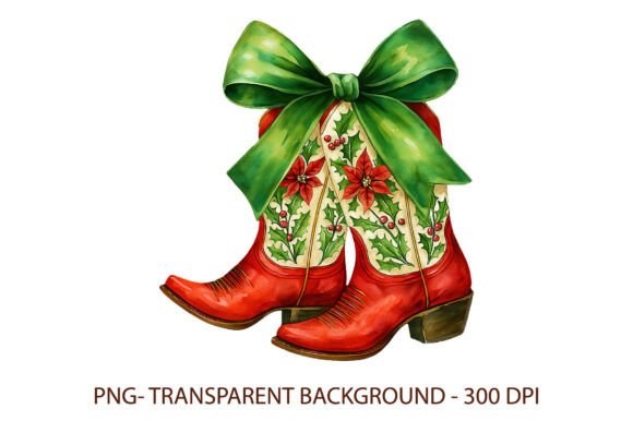 Download Coquette Cowgirl Christmas Boot PNG - Png Collection